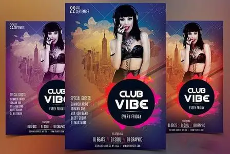 CM - Club Vibe - PSD Flyer Template 1674518