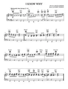 I know why and so do you - Glenn Miller (Piano-Vocal-Guitar)