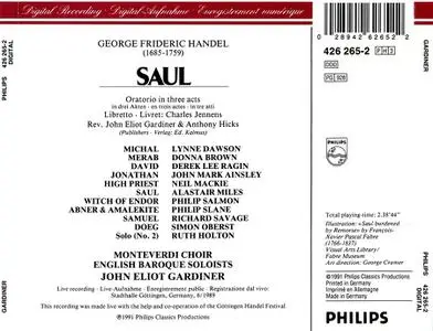 John Eliot Gardiner, Monteverdi Choir, English Baroque Soloists - George Frideric Handel: Saul (1991)
