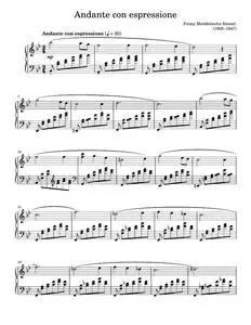Andante con espressione - Fanny Mendelssohn Hensel (Piano Solo)