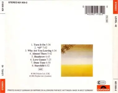 Level 42 - Level 42 (1981) {Polydor 821 935-2}