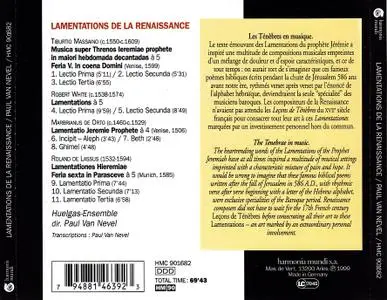 Paul Van Nevel, Huelgas-Ensemble - Lamentations de la Renaissance (1999)