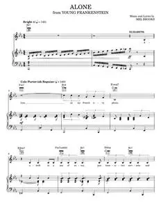 Alone - Mel Brooks, Young Frankenstein Musical (Piano-Vocal-Guitar)