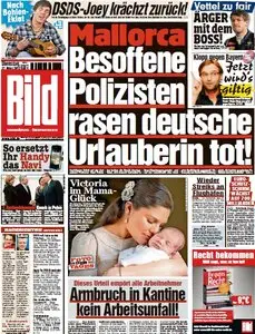 Bild Zeitung vom 27. März 2012