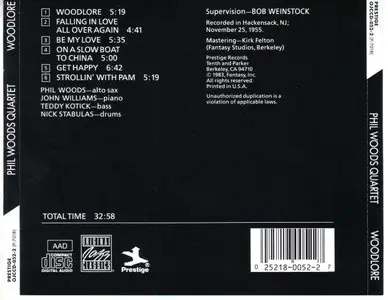 Phil Woods Quartet - Woodlore (1955) [REPOST]