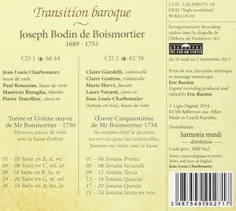 Jean-Louis Charbonnier, Claire Giardelli - Boismortier: Pieces de viole de 1730; Sonates pour violoncelle de 1734 (2014)