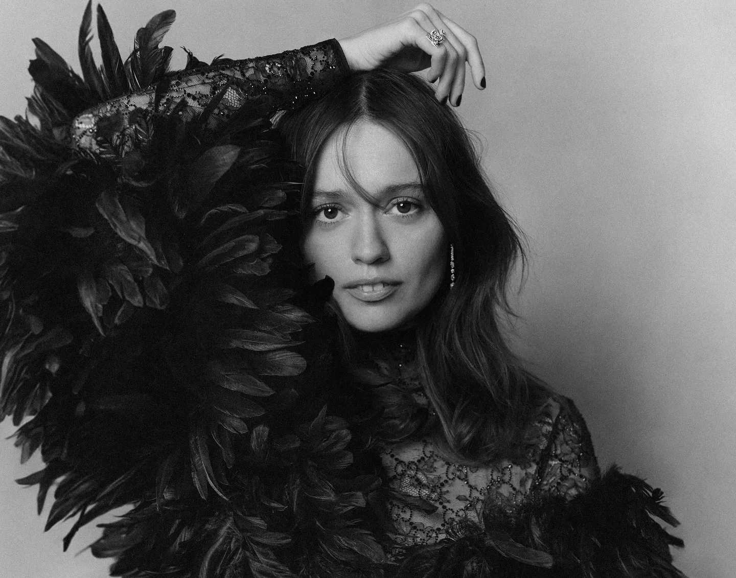 Aimee Lou Wood by Pip for Harpers Bazaar UK December 2025/January 2026