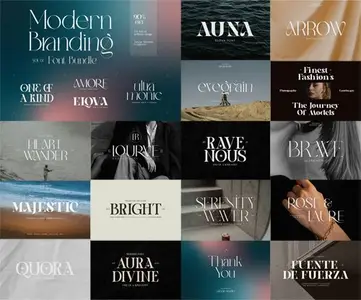 Modern Branding Fonts Bundle - 4 Premium Fonts