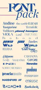25+ Fonts Pack