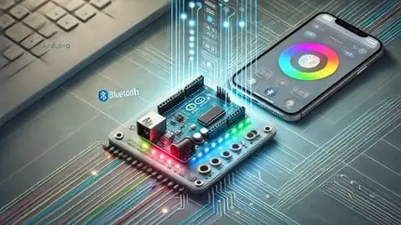 Arduino Multicolor RGB LED Lamp Controlled Using Bluetooth