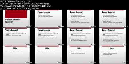 Selenium WebDriver Advanced - Industry Standard Framework