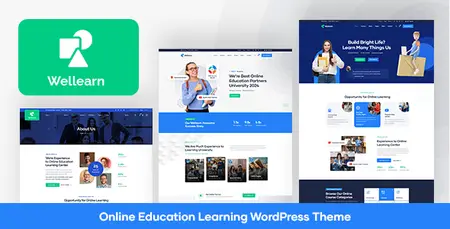 Wellearn - Online Education Learning WordPress Theme 54258549