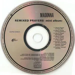 Madonna - Remixed Prayers (Mini Album) (1989) {Sire Japan}