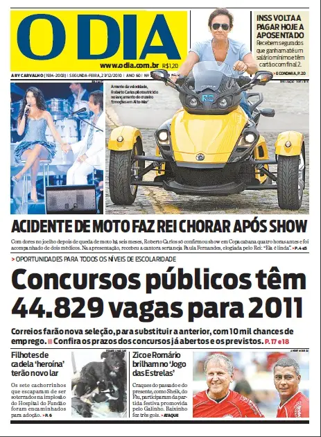 Jornal O Dia em PDF, Segunda, 27 de Dezembro de 2010