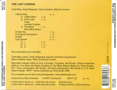 Carla Bley, Andy Sheppard, Steve Swallow, Billy Drummond - The Lost Chords (2004)
