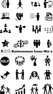Vectors - Businessman Icons Mix 2