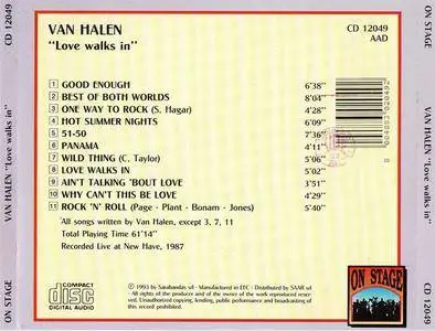 Van Halen - Love Walks In (1993) {On Stage} **[RE-UP]**