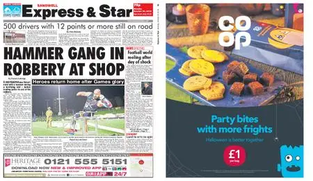 Express and Star Sandwell Edition – October 29, 2018