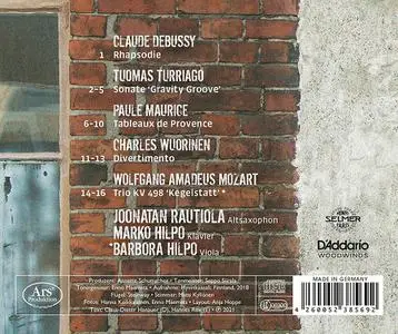 Joonatan Rautiola, Marko Hilpo - Gravity Groove: Debussy, Turriago, Maurice, Wuorinen, Mozart (2021)