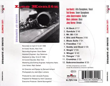 Lee Konitz - Sound of Surprise (2000)