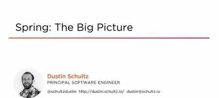 Spring: The Big Picture
