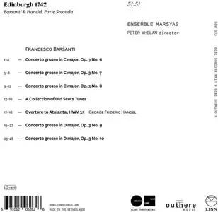 Peter Whelan, Ensemble Marsyas - Edinburgh 1742: Barsanti & Handel, Parte Seconda (2020)