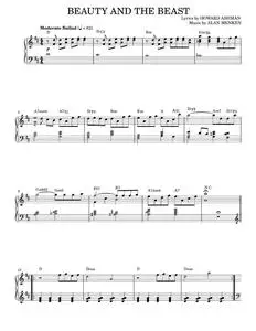 Beauty And The Beast - Alan Menken, Celine Dion & Peabo Bryson, Howard Ashman (Piano Vocal)
