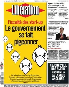 Libération du Vendredi 5 Octobre 2012