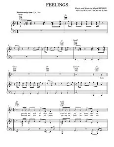 Feelings - Maroon 5 (Piano-Vocal-Guitar)