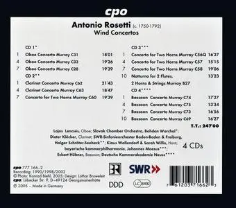 Antonio Rosetti: Wind Concertos [4CDs] (2005)