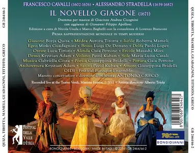 Antonio Greco, OIDI Festival Baroque Ensemble - Francesco Cavalli, Alessandro Stradella: ll Novello Giasone (2014)