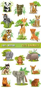 Stock Vector - Cute Animals