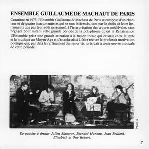 Guillaume de Machaut (1300-1377) - Le Remede de Fortune - Ensemble Guillaume de Machaut de Paris (1977) {Ades 14.077-2}