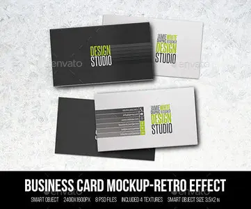 Graphicriver - Business Card Mockupretro Effect