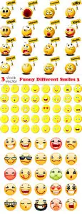 Vectors - Funny Different Smiles 3