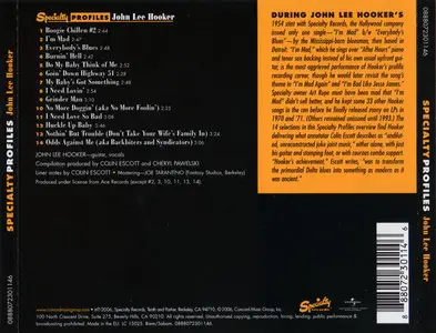 John Lee Hooker - Specialty Profiles (2006)