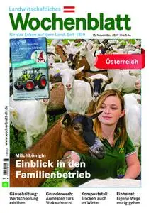 Bayerisches Landwirtschaftliches Wochenblatt Oesterreich - 14. November 2019