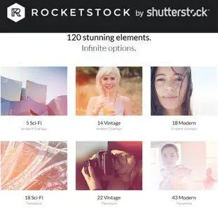 RocketStock - Illuminate 4k Light Leak - 120 Elements