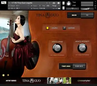 Cinesamples Tina Guo Acoustic Cello Legato v1.4 KONTAKT PROPER