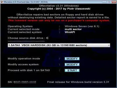 DRevitalize 3.31 for Windows