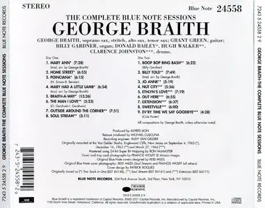 George Braith - The Complete Blue Note Sessions (2001) {2CD Set, Blue Note Connoisseur CD Series 24558 rec 1963-1964}