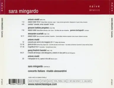 Sara Mingardo - Contralto: Pergolesi, Scarlatti, Vivaldi, Handel (2004)