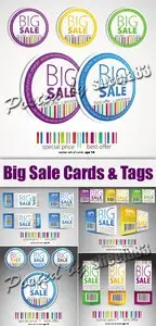 Big Sale Cards & Tags Vector
