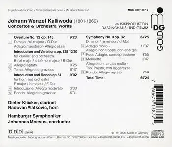 Johannes Moesus, Hamburger Symphoniker - Johann Wenzel Kalliwoda: Orchestral Works (2006)