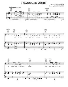 I Wanna Be Yours - Cy Coleman, Little Me Musical (Piano-Vocal-Guitar)