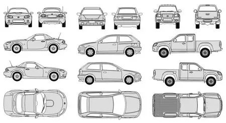 Mazda Outline in CorelDRAW