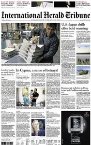 International Herald Tribune - Tuesday, April 2, 2013