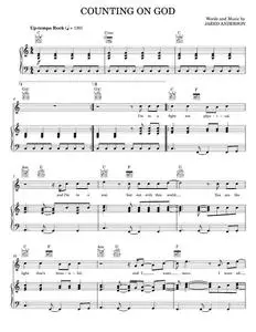 Counting On God - Jared Anderson, Phillips, Craig & Dean (Piano-Vocal-Guitar)