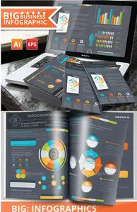 GraphicRiver - Infographic Elements Design on Dark Background