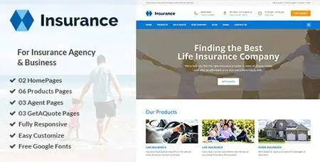 ThemeForest - Insurance v1.0 - Insurance Agency & Business PSD Template - 19195162